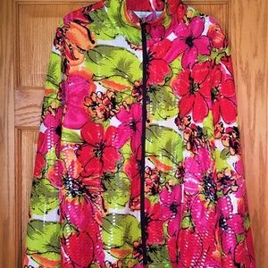 Laura Ashley Sequin Floral Jacket, 2X